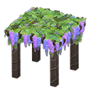 Animal Crossing Items Pergola Purple flowers