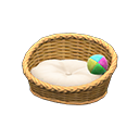 Animal Crossing Items Pet Bed Natural / White