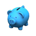 Animal Crossing Items Piggy bank Blue