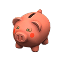 Animal Crossing Items Piggy bank Brown