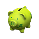 Animal Crossing Items Piggy bank Green