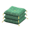 Animal Crossing Items Pile Of Zen Cushions Deep green