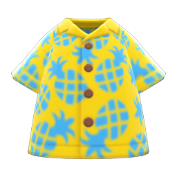 Animal Crossing Items Switch Pineapple Aloha Shirt