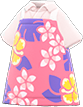 Animal Crossing Items Switch Pink Hawaiian-print apron