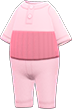 Animal Crossing Items Switch Pink long-underwear set