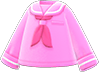 Animal Crossing Items Switch Pink sailor's shirt