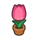 Animal Crossing Items Switch Pink-tulip Plant