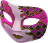 Animal Crossing Items Switch Pink Venetian carnival mask