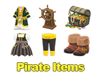 Animal Crossing Items Switch Pirate Items