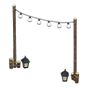 Animal Crossing Items Plain party-lights arch Dark wood