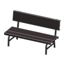 Animal Crossing Items Plastic bench None Backboard logo Black