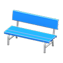 Animal Crossing Items Plastic bench None Backboard logo Blue