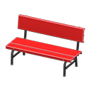 Animal Crossing Items Plastic bench None Backboard logo Red