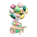 Animal Crossing Items Plaza balloon wagon Cute