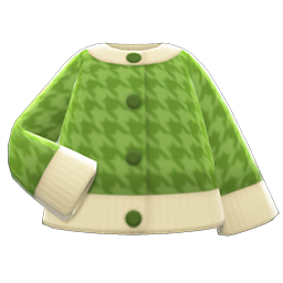 Animal Crossing Items Plover Cardigan Green