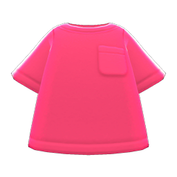 Animal Crossing Items Pocket Tee Pink