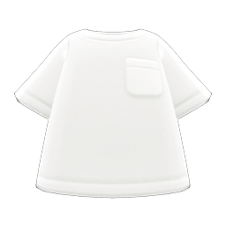 Animal Crossing Items Pocket Tee White