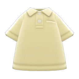 Animal Crossing Items Polo Shirt Ivory