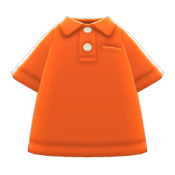 Animal Crossing Items Polo Shirt Orange