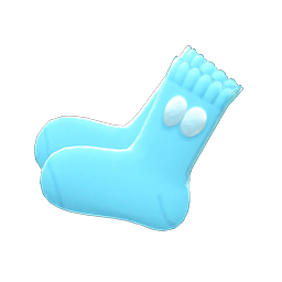 Animal Crossing Items Pom-pom Socks Blue