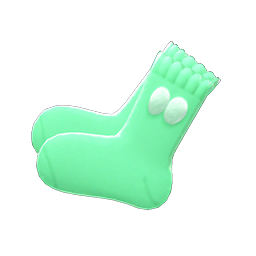 Animal Crossing Items Pom-pom Socks Green