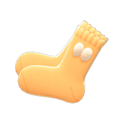 Animal Crossing Items Pom-pom Socks Orange