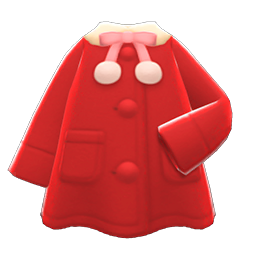 Animal Crossing Items Poncho Coat Red