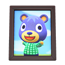 Animal Crossing Items Poncho'S Photo Dark Wood