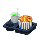 Animal Crossing Items Popcorn snack set Blue stripes Popcorn bucket Caramel & melon soda