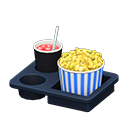 Animal Crossing Items Popcorn snack set Blue stripes Popcorn bucket Curry-flavored & berry soda