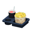 Animal Crossing Items Popcorn snack set Botanical Popcorn bucket Curry-flavored & berry soda