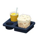 Animal Crossing Items Popcorn snack set Botanical Popcorn bucket Salted & orange juice