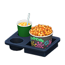 Animal Crossing Items Popcorn snack set Fireworks Popcorn bucket Caramel & iced tea