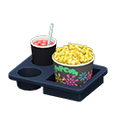 Animal Crossing Items Popcorn snack set Fireworks Popcorn bucket Curry-flavored & berry soda