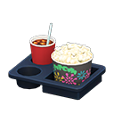 Animal Crossing Items Popcorn snack set Fireworks Popcorn bucket Salted & iced coffee