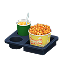 Animal Crossing Items Popcorn snack set Popcorn Popcorn bucket Caramel & iced tea