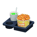 Animal Crossing Items Popcorn snack set Popcorn Popcorn bucket Caramel & melon soda