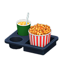 Animal Crossing Items Popcorn snack set Red stripes Popcorn bucket Caramel & iced tea