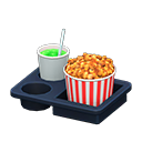 Animal Crossing Items Popcorn snack set Red stripes Popcorn bucket Caramel & melon soda