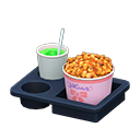 Animal Crossing Items Popcorn snack set Ribbon Popcorn bucket Caramel & melon soda