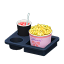 Animal Crossing Items Popcorn snack set Ribbon Popcorn bucket Curry-flavored & berry soda