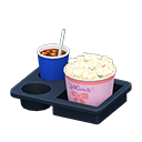 Animal Crossing Items Popcorn snack set Ribbon Popcorn bucket Salted & cola