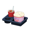 Animal Crossing Items Popcorn snack set Ribbon Popcorn bucket Salted & iced coffee