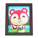 Animal Crossing Items Poppy'S Photo Dark Wood