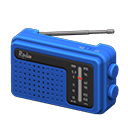 Animal Crossing Items Portable Radio Blue