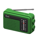 Animal Crossing Items Portable Radio Green