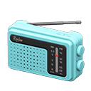 Animal Crossing Items Portable Radio Light blue