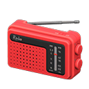 Animal Crossing Items Portable Radio Red