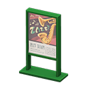 Animal Crossing Items Poster stand Jazz concert Poster Green