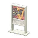 Animal Crossing Items Poster stand Jazz concert Poster White